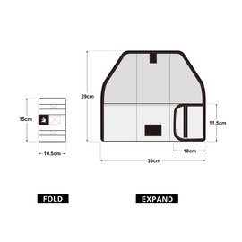Rhinowalk Bike Tool Storage Bag with Elastic Straps Foldable Bicycle Repair Tool Pouch for Top Tube, Frame Triangle or Saddle Mount Multi-Compartment Design for Tire Repair Kits & Gear (Black)