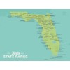 Best Maps Ever Florida State Parks Checklist Map 18x24 Poster