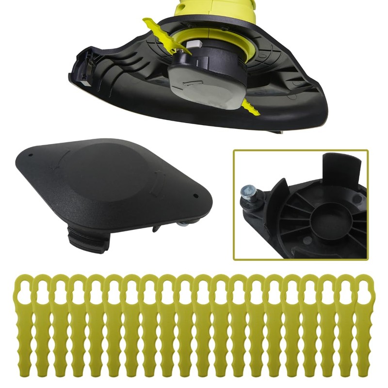 GRABOTE Latest Upgraded Trimmer Head with 20pcs Blades for Ryobi