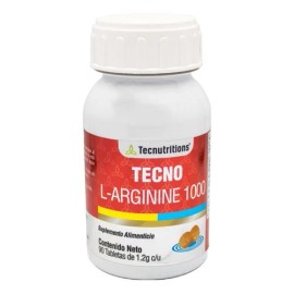 Suplemento L-arginina 1000, Tecnu® Crecimiento Muscular Sabor Sin sabor