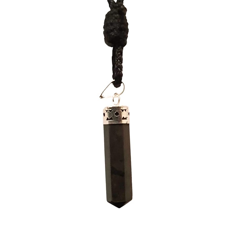 VIE VIE Pencil Pendant, 25-30mm (Black Agate)
