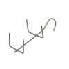 Smoking Hooks Meat Hooks Double Holder 14 cm Pack of