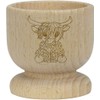 'Highland Cow' Wooden Egg Cup (EC00022844)