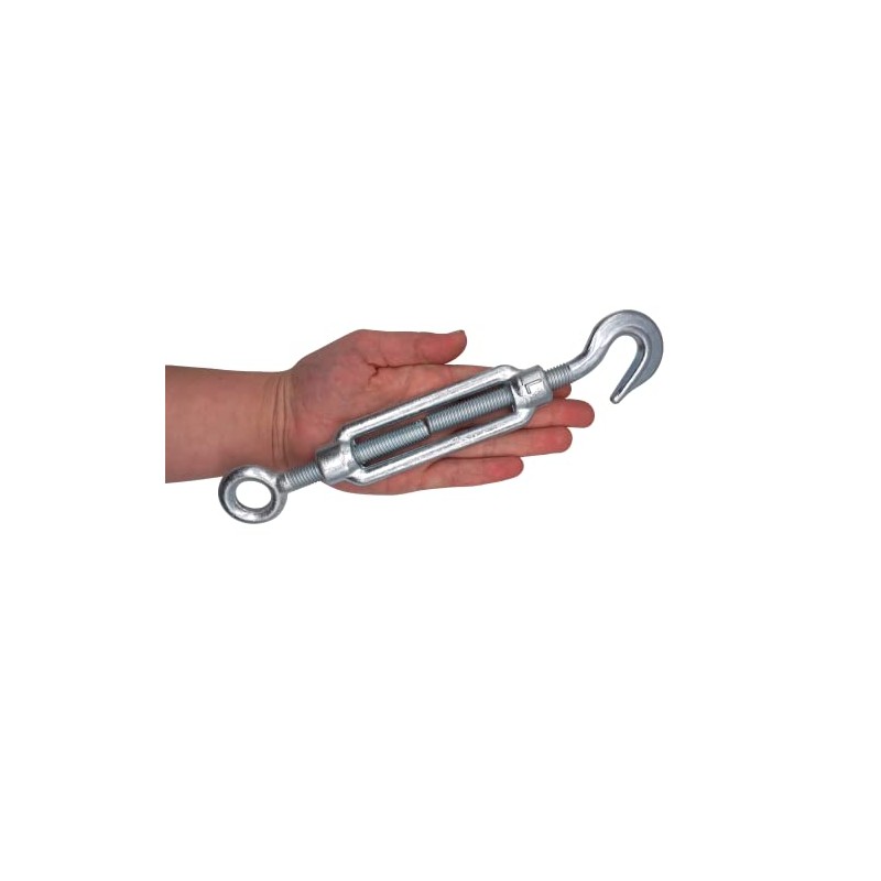 (Pack of 2) Turnbuckle Wire Tensioner M12 Adjustable Turnbuckles Hook
