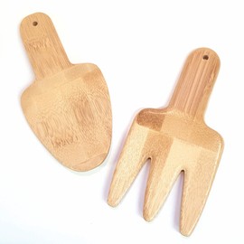 Gardening fork & trowel set | Bamboo | Kids gardening tools