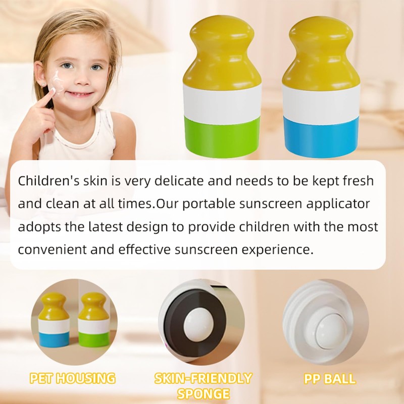 1Pcs Sunscreen Applicator, Refillable Roll On Sunscreen Applicator, sunscreen applicator