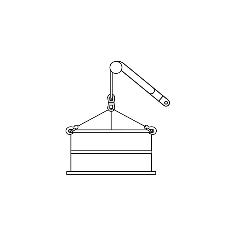 Fiero DESF-1/4, Destorcedor forjado de 1/4", acabado galvanizado