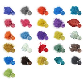 Mica Powder for Cosmetics/Candles etc - 10g Packs (Glitter White)