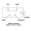 HEADLIGHT SWITCH - OFF-PARKING LIGHTS-HEADLIGHTS - 12 VDC 15 AMP