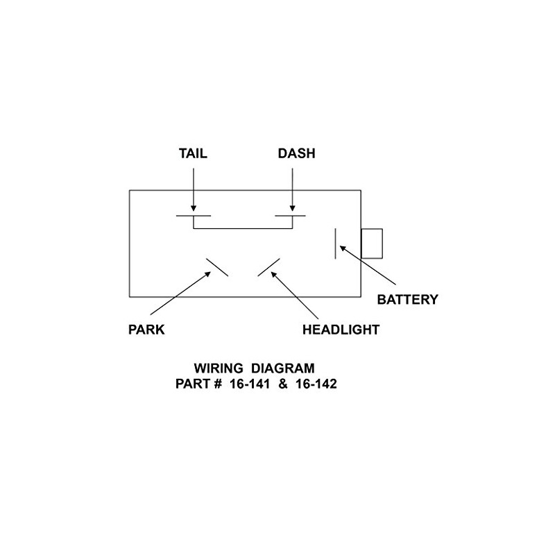 HEADLIGHT SWITCH - OFF-PARKING LIGHTS-HEADLIGHTS - 12 VDC 15 AMP