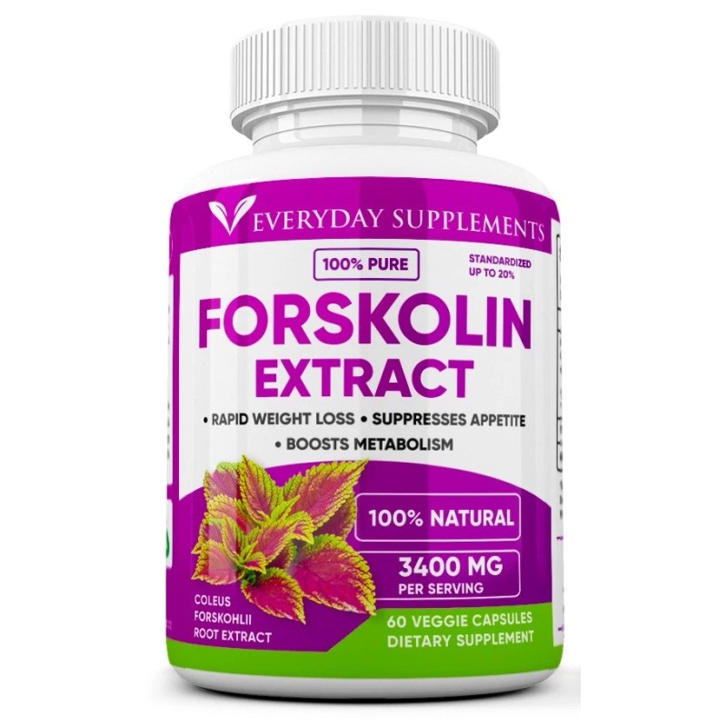 Everyday Supplements 6 x Forskolin Maximum Strength 100% Pure 3400mg