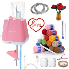 Caydo Caydo iCord Maker Kit for Beginners, 92pcs i-Cord Knitting Set for DIY Handicrafts Making, Quickly Knitting iCord with i Cord Knitting Machine Create Pretty Crafts, Ideal Present for Knitting Lovers