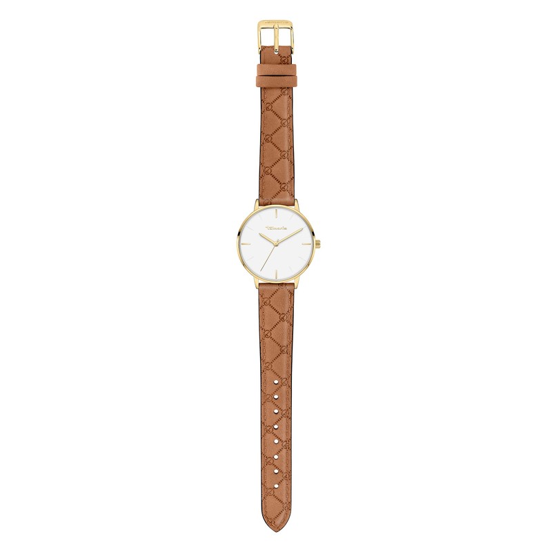 Tamaris Logomania Watch, Gold / Brown, Modern