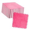 10pcs Plush Puzzle Floor Foam Mat Tiles Fluffy Cuttable Anti