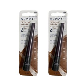 Almay Lot Of 2 Almay Intense I-Color Liquid Liner 021 Black Amethyst, For Brown Eyes