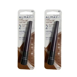 Almay Lot Of 2 Almay Intense I-Color Liquid Liner 021 Black Amethyst, For Brown Eyes