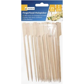 Finger Food Picks 18 cm Bamboo 25 Piece Wood Stake Spike