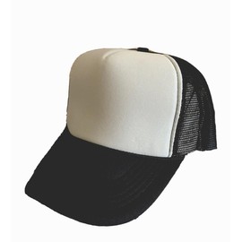 Nayt Men's Adjustable Trucker Cap 2 Tone Black Gray Black