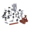 War Toy Kit Soldier Figures Toys Chariot Models Plastic Castle
