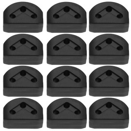 12Pcs 3-Hole Bridge Beads Classical Flamenco Guitar Beads for Acoustic Classical Guitar Nylon String Folk Guitar Ukulele Musical Instrument Accessories, Black