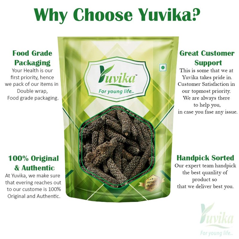 YUVIKA Pipal Choti | Pipali - Piper Retrofractum (200 Grams)