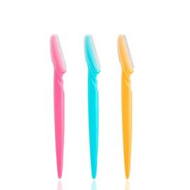 Soft 'N Style Ladies Eyebrow Grooming Razors Shaver Set Pack of 3 Multicolor