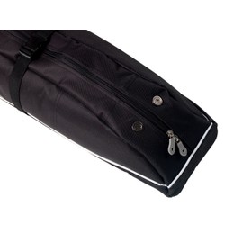 Athletico Diamond Trail Padded Ski Bag - Single Ski Travel Bag to Transport Skis (Black, 170cm)