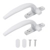 TEHAUX 2pcs White Window Crank Handle - Left + Right