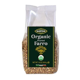 Mantova Organic Italian Farro, 1 lb Zero grams of trans fat, Product of Italy
