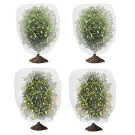 8 Pack Insect Bird Barrier Netting Bags for Garden, 2 Size Garden Plant Netting Cover with Drawstring, Fruit Tree Netting Protection Bags for Blueberry Tomato Vegetable Fruit