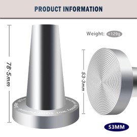 NEOUZA Coffee WDT Holder Tamper 2 in 1 Multifunctional Espresso Accessories Stand, Ripple Base, WDT Not Included (Silver, 53mm)