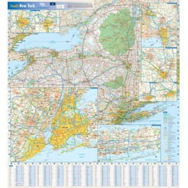 New York State Wall Map - 25" x 27" Paper