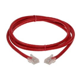 3ft Cat 5E Non-Booted Unshielded (UTP) Ethernet Network Cable - Red