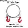 Chanjorlin 1/10 RC Car Mini Metal Trailer Chain and Tow