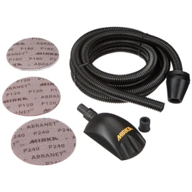 Mirka ROUNDY Hand Sanding Block Kit with Hose & 150mm Abranet Discs (KIT00ROUND)