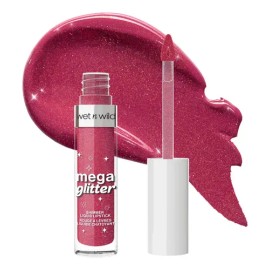 Labial Líquido Con Brillo Mega Glitter Shimmer Kit 3 Pzs                                                                                              