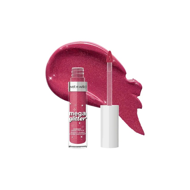 Labial Líquido Con Brillo Mega Glitter Shimmer Kit 3 Pzs