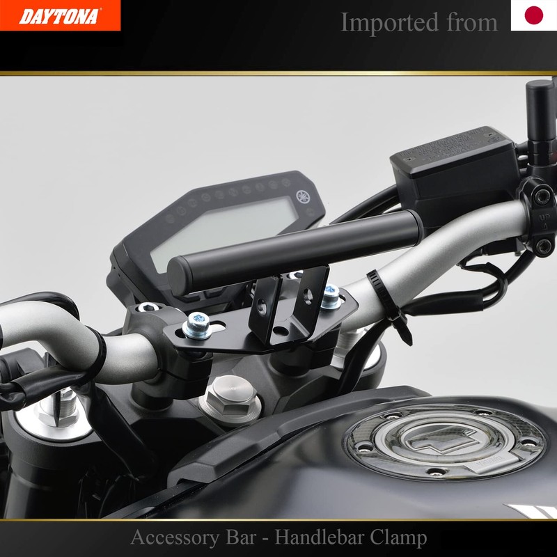 DAYTONA Motorcycle 7/8" Mount Bar - Attach Smartphone, GPS and