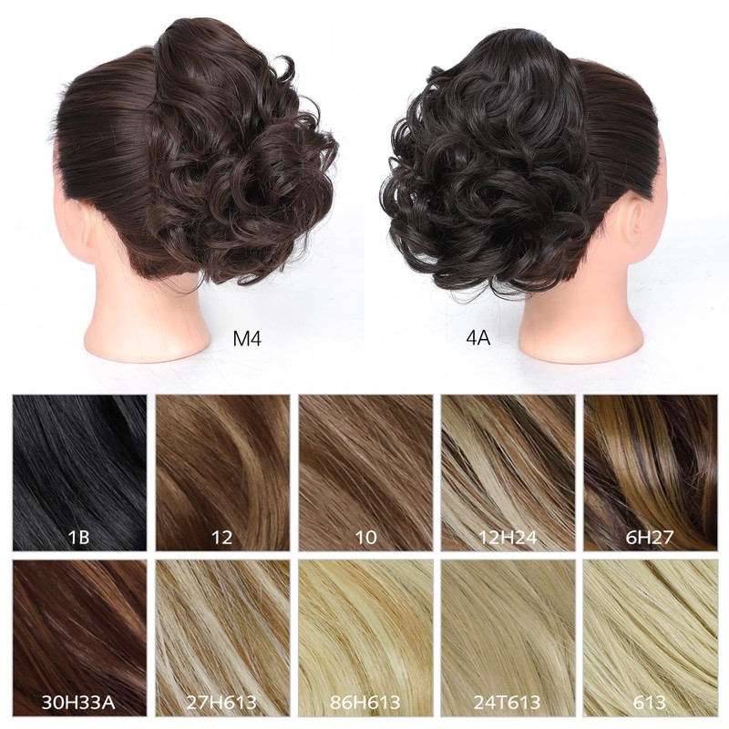 Yamel Ponytail Extension Short Cute Curly Wavy 1B Natural Black
