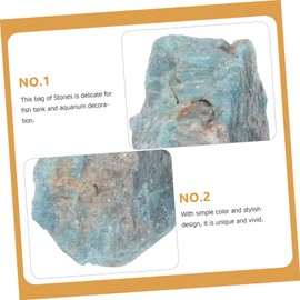 TEHAUX 1set Natural Stone Rough Rock Decor Gemstone for Landscaping Aquarium and Flower Arrangements for Rock Tumblers and Unique Home Decor