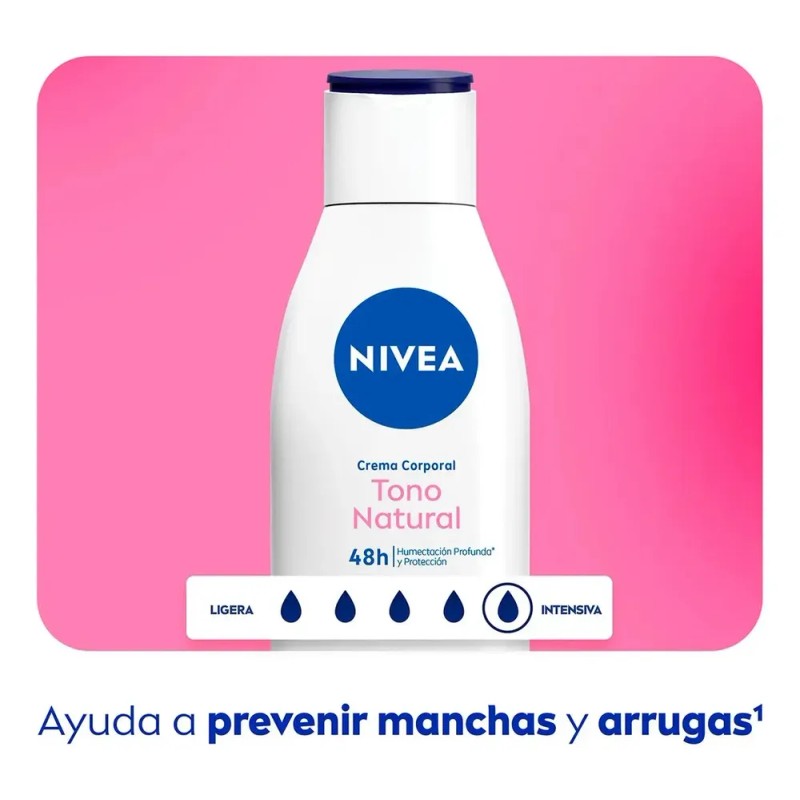 Crema corporal NIVEA Tono Natural UVA/UVB 220ml