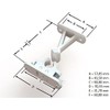 Dzina Static Caravan Mobile Motorhome Door Stop Sprung Retainer Catch