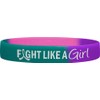Pelea como una chica pulsera de silicona pulsera Pack de
