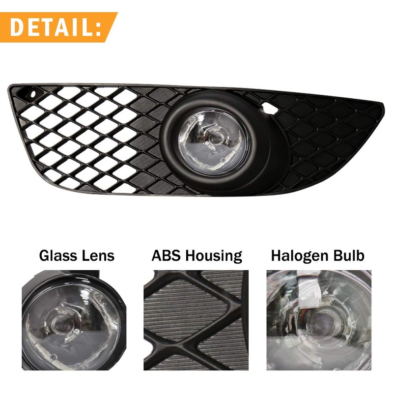 VGETTING Fog Light For Mitsubishi Lancer 2008-2014 Front Bumper Driving