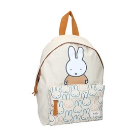 mybagstory - Miffy Boy's Backpack - Beige - Child - School - Kindergarten - Daycare - Boys School Bag - Adjustable Straps - Gift Idea - 31cm, miffy beige, Enfant
