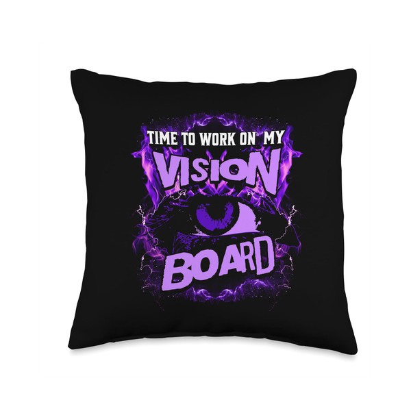 Time To Work On My Vision Board Throw Pillow