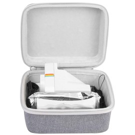 khanka Funda de viaje rígida de repuesto para cámara instantánea Polaroid Originals Now+, Now I-Type/OneStep 2 y OneStep+ (cremallera blanca)