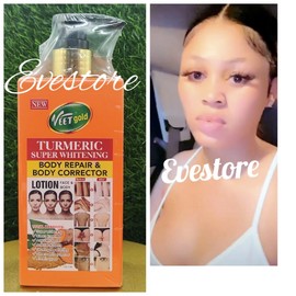 Veet gold Turmeric Whitening Repair & Corrector Face & Body Lotion 500ml 💯%💪