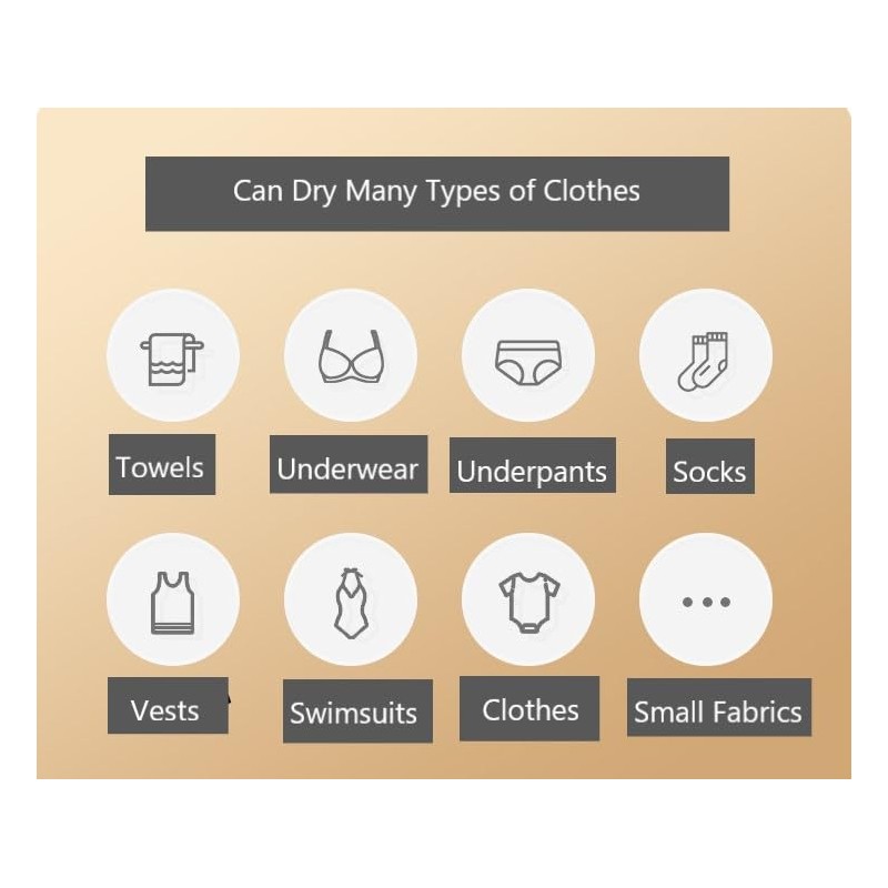 Clothes Dryer Portable Mini Dryer Suitable for Quick Drying Clothes