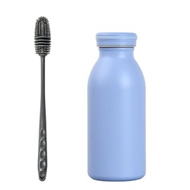 350ml Water Bottle Vacuum Insulated Bottle, Stainless Steel Sports Water Bottle, Double Walled BPA Free, Leak Proof Hot & Cold Drinks Water Coffee Milk, Home, Work, Gym & Travel (Blue)